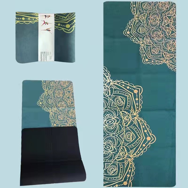 Customize Printed TPE Suede Yoga Mat