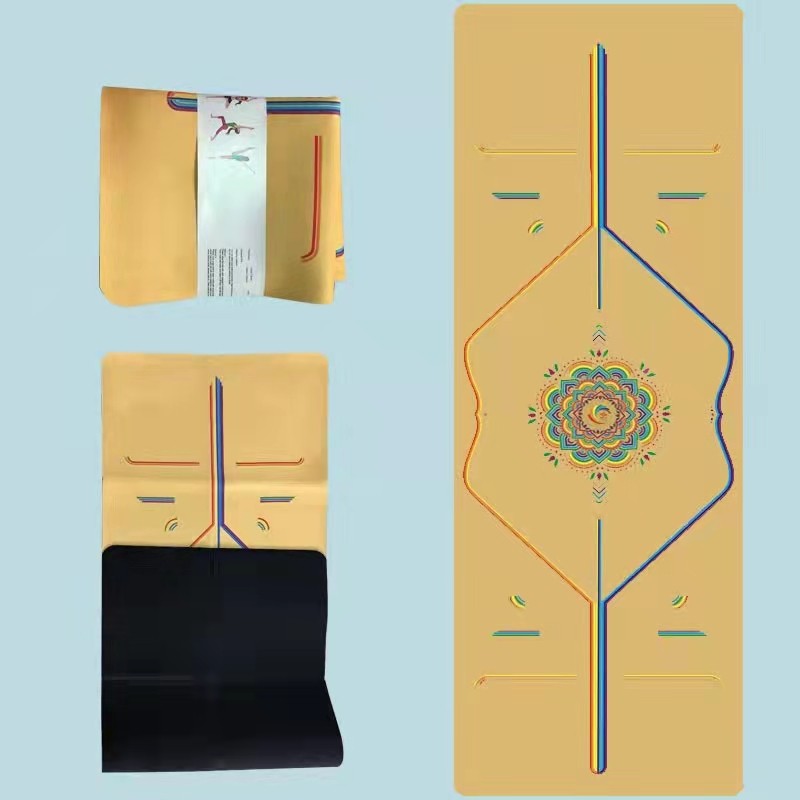 Customize Printed TPE Suede Yoga Mat