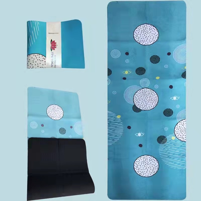 Customize Printed TPE Suede Yoga Mat