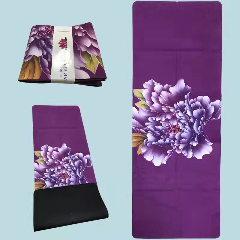 Customize Printed TPE Suede Yoga Mat