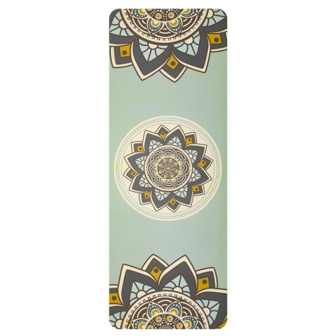 No Slip PU Yoga Mat Printed Rubber Fitness Mat