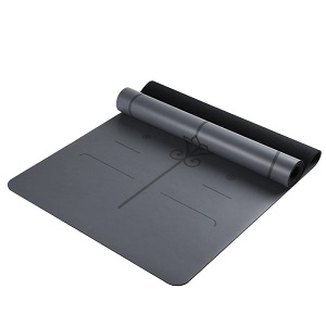 PU Rubber Yoga Mat with Position Line