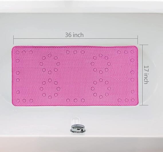 PVC Bath Mat Bath Tub Mat Shower Mat with Strong Suction Cups