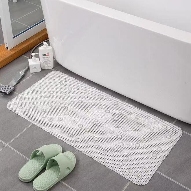 PVC Non-slip Bath Mat Shower Bathtub Mats with Suction Cup for Bathroom