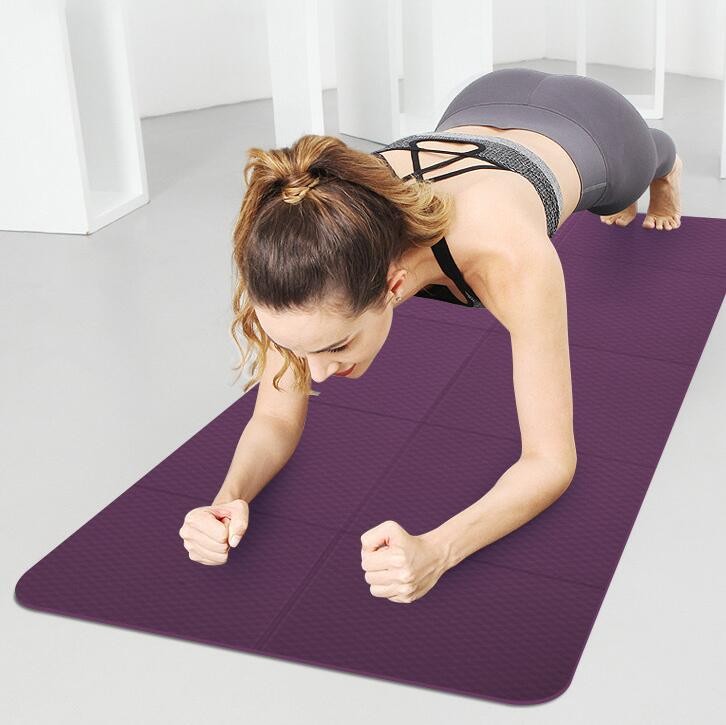 Wholesale TPE Anti Slip Fitness Mat Eco Friendly Foldable Yoga Mat