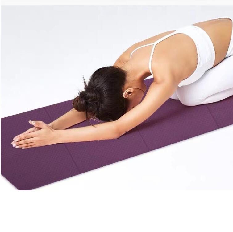 Wholesale TPE Anti Slip Fitness Mat Eco Friendly Foldable Yoga Mat